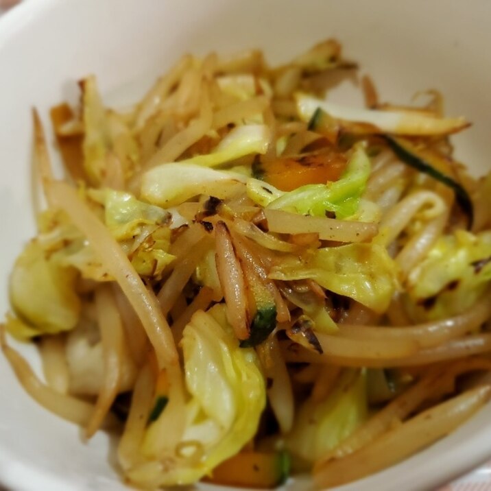 キャベツ モヤシ カボチャの野菜炒め(添え野菜)